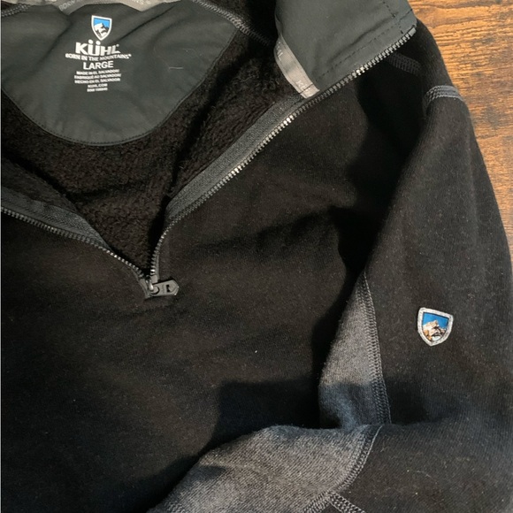 Kühl Black Fleece Jacket 1/4 zip - Picture 2 of 5